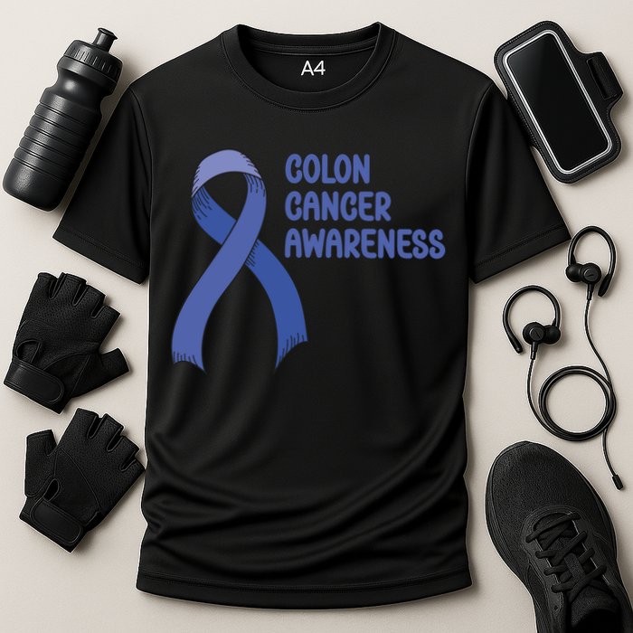 Colon Cancer Ribbon Cooling Performance Crew T-Shirt