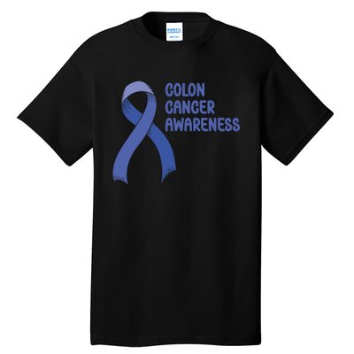 Colon Cancer Ribbon Tall T-Shirt