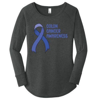 Colon Cancer Ribbon Women's Perfect Tri Tunic Long Sleeve Shirt