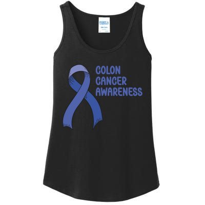 Colon Cancer Ribbon Ladies Essential Tank