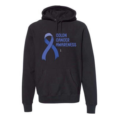 Colon Cancer Ribbon Premium Hoodie