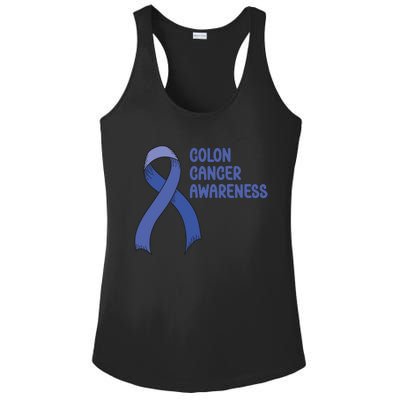 Colon Cancer Ribbon Ladies PosiCharge Competitor Racerback Tank