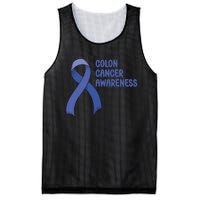 Colon Cancer Ribbon Mesh Reversible Basketball Jersey Tank