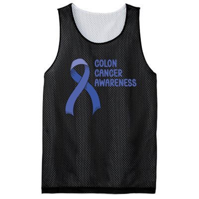 Colon Cancer Ribbon Mesh Reversible Basketball Jersey Tank