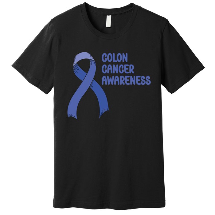 Colon Cancer Ribbon Premium T-Shirt