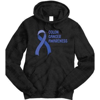 Colon Cancer Ribbon Tie Dye Hoodie