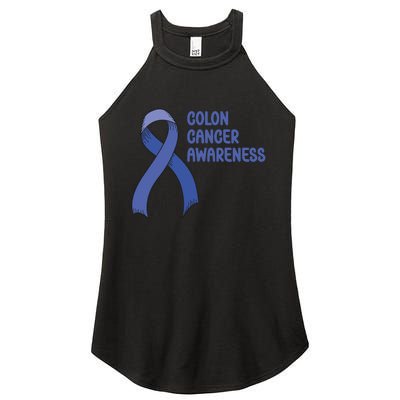 Colon Cancer Ribbon Women's Perfect Tri Rocker Tank