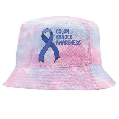 Colon Cancer Ribbon Tie-Dyed Bucket Hat