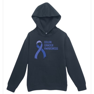 Colon Cancer Ribbon Urban Pullover Hoodie