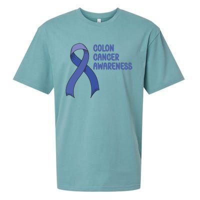 Colon Cancer Ribbon Sueded Cloud Jersey T-Shirt