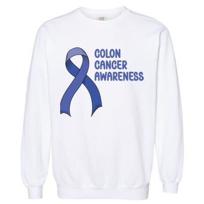 Colon Cancer Ribbon Garment-Dyed Sweatshirt