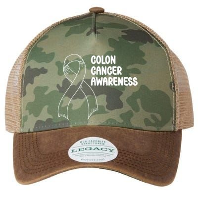 Colon Cancer Ribbon Black Version Legacy Tie Dye Trucker Hat
