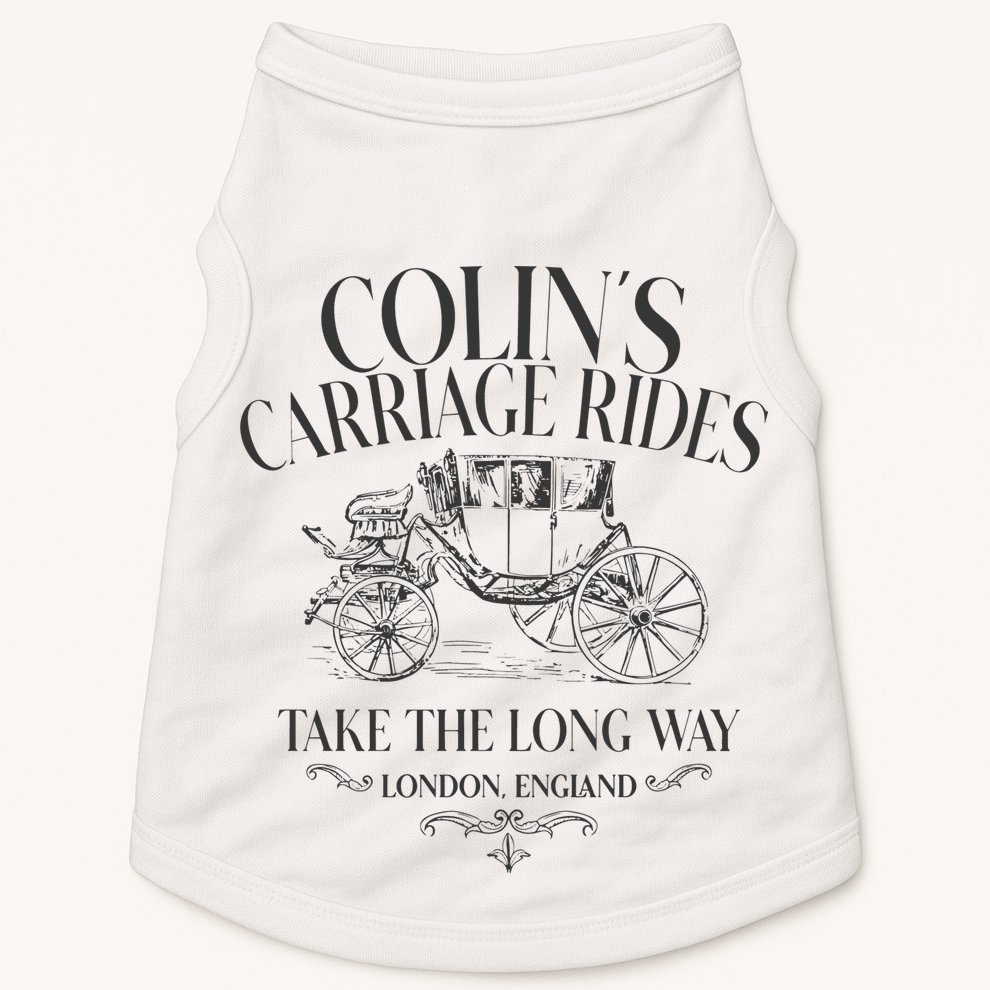 Colins Carriage Rides Take The Long Way Doggie Tank