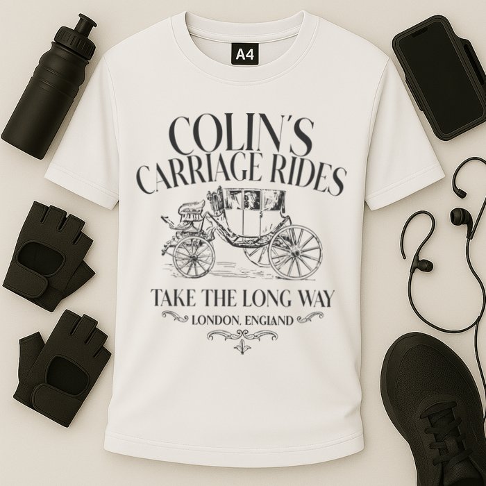 Colins Carriage Rides Take The Long Way Cooling Performance Crew T-Shirt