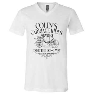 Colins Carriage Rides Take The Long Way V-Neck T-Shirt