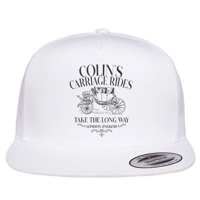 Colins Carriage Rides Take The Long Way Flat Bill Trucker Hat