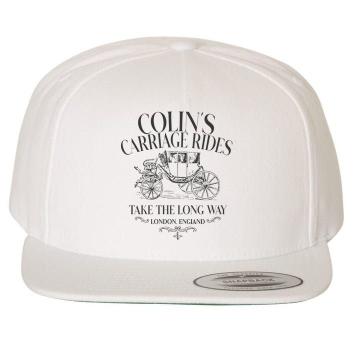Colins Carriage Rides Take The Long Way Wool Snapback Cap