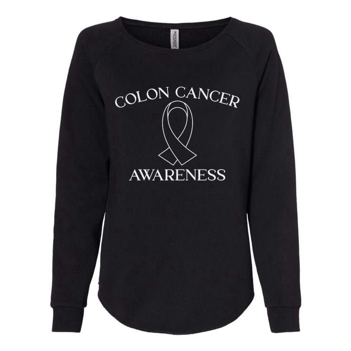 Colon Cancer Ribbon Black Version Womens California Wash Sweatshirt