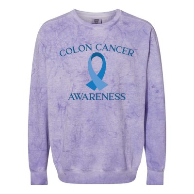 Colon Cancer Ribbon Colorblast Crewneck Sweatshirt