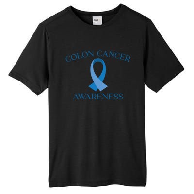 Colon Cancer Ribbon Tall Fusion ChromaSoft Performance T-Shirt