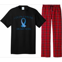 Colon Cancer Ribbon Pajama Set