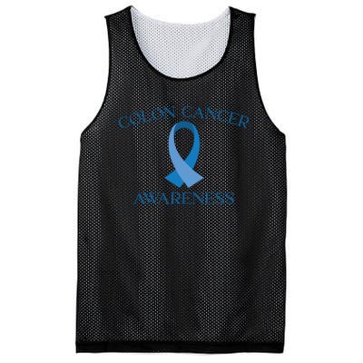 Colon Cancer Ribbon Mesh Reversible Basketball Jersey Tank