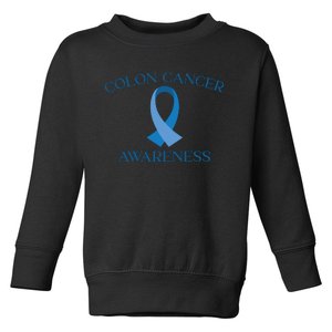 Colon Cancer Ribbon Toddler Sweatshirt