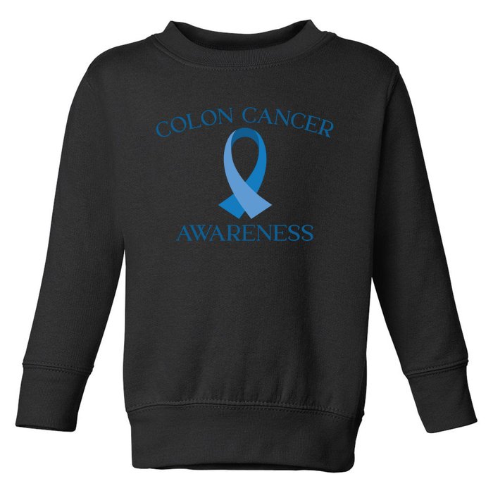 Colon Cancer Ribbon Toddler Sweatshirt