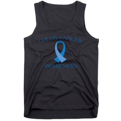 Colon Cancer Ribbon Tank Top