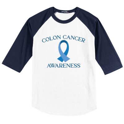 Colon Cancer Ribbon Baseball Sleeve Shirt