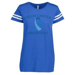 Colon Cancer Ribbon Enza Ladies Jersey Football T-Shirt