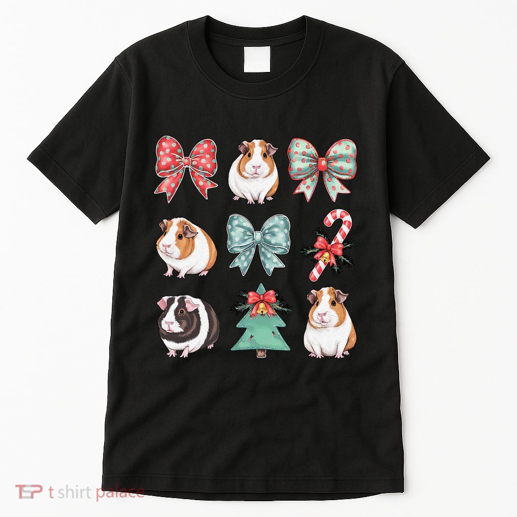 Cute Coquette Red Xmas Santa Claus Guinea Pig Lover Xmas Tall T-Shirt