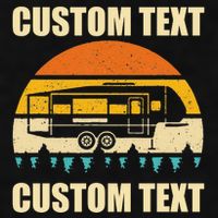 Custom Camper Rv Camping Road Trip Personalize Text Ladies PosiCharge Tri-Blend Wicking Tank