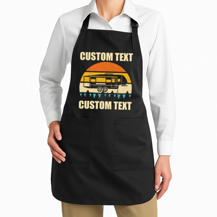 Custom Camper Rv Camping Road Trip Personalize Text Apron