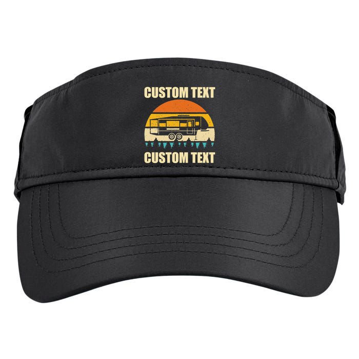 Custom Camper Rv Camping Road Trip Personalize Text Adult Drive Performance Visor