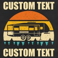 Custom Camper Rv Camping Road Trip Personalize Text Adult Drive Performance Visor
