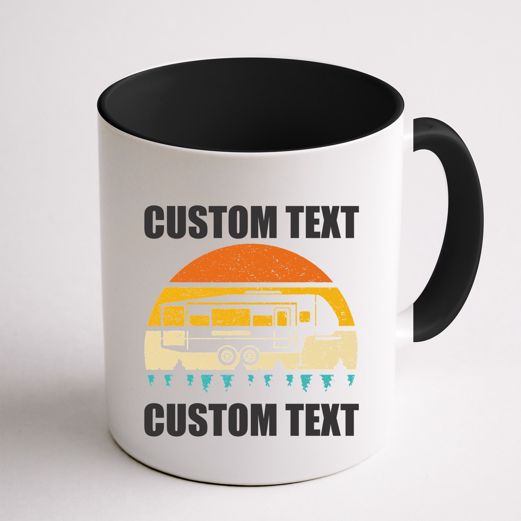 Custom Camper Rv Camping Road Trip Personalize Text Mug