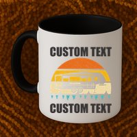 Custom Camper Rv Camping Road Trip Personalize Text Mug