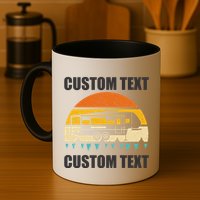 Custom Camper Rv Camping Road Trip Personalize Text Mug
