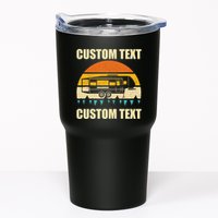 Custom Camper Rv Camping Road Trip Personalize Text Tumbler