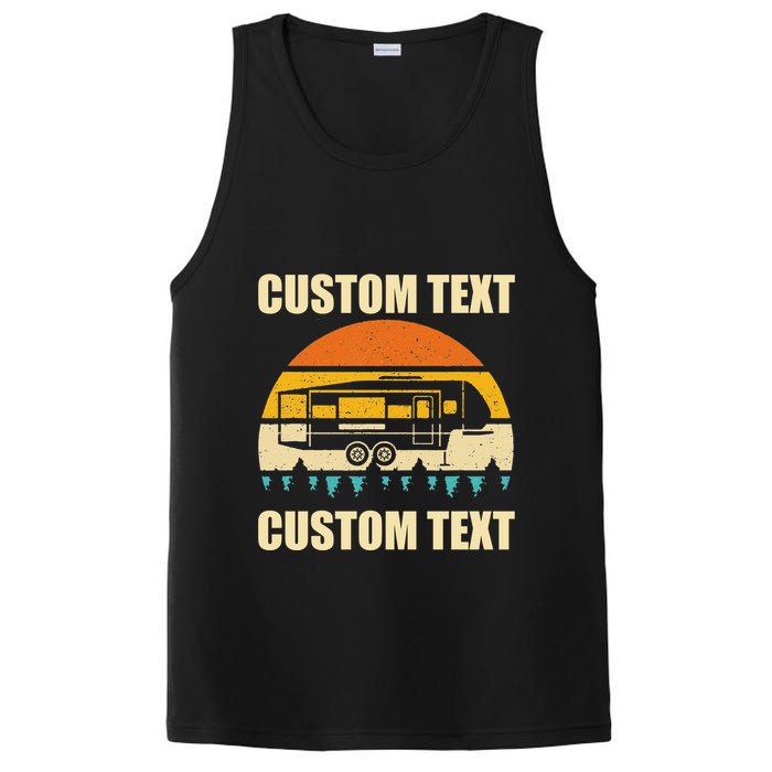 Custom Camper Rv Camping Road Trip Personalize Text PosiCharge Competitor Tank