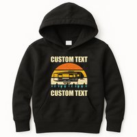 Custom Camper Rv Camping Road Trip Personalize Text Kids Hoodie