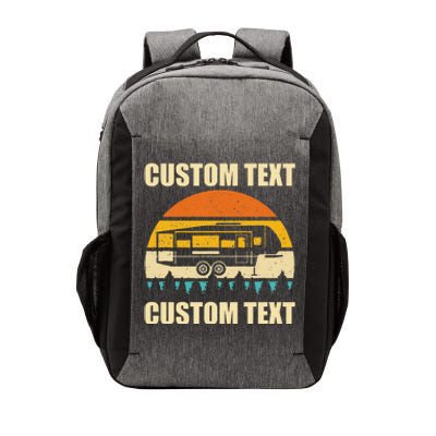 Custom Camper Rv Camping Road Trip Personalize Text Vector Backpack