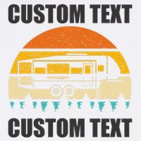 Custom Camper Rv Camping Road Trip Personalize Text Garment-Dyed Sweatshirt