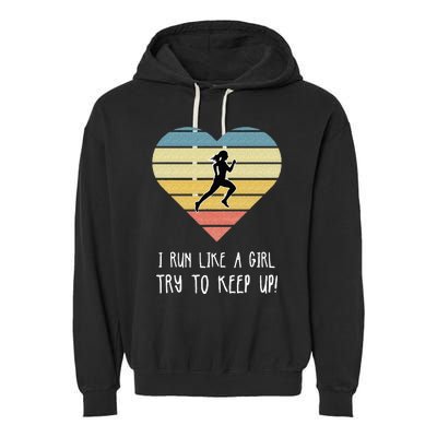 Cross Country Running Gift Garment-Dyed Fleece Hoodie