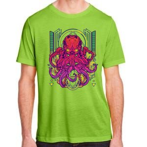 Cool Cybernetic Robot Octopus Squid Adult ChromaSoft Performance T-Shirt