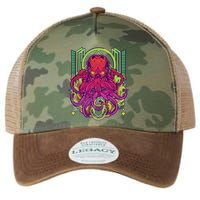 Cool Cybernetic Robot Octopus Squid Legacy Tie Dye Trucker Hat