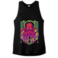 Cool Cybernetic Robot Octopus Squid Ladies PosiCharge Tri-Blend Wicking Tank