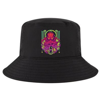 Cool Cybernetic Robot Octopus Squid Cool Comfort Performance Bucket Hat