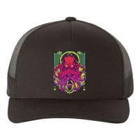 Cool Cybernetic Robot Octopus Squid Yupoong Adult 5-Panel Trucker Hat